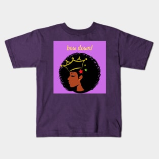 Bow Down to the Queen Kids T-Shirt